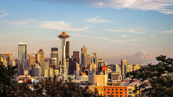 Tour panoramico della città di Seattle con prelievo in hotel