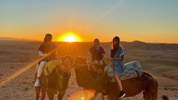 Sunset Dinner & Camel Ride in Agafay desert