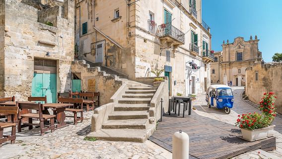 Panoramic tour of Matera city center by tuk tuk