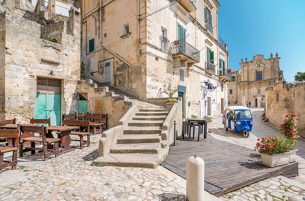 Panoramic tour of Matera city center by tuk tuk
