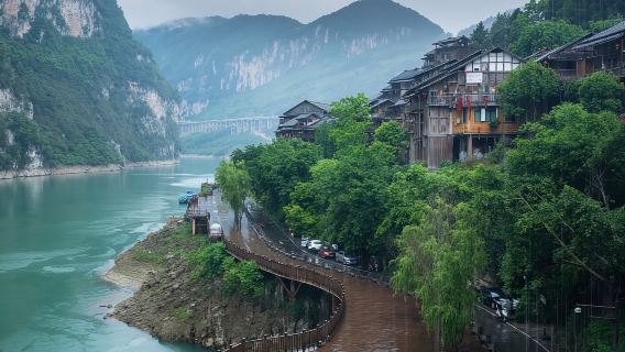 龔灘古鎮＋蚩尤九黎城＋龔灘古鎮烏江畫廊一日遊【包車遊＆純玩】