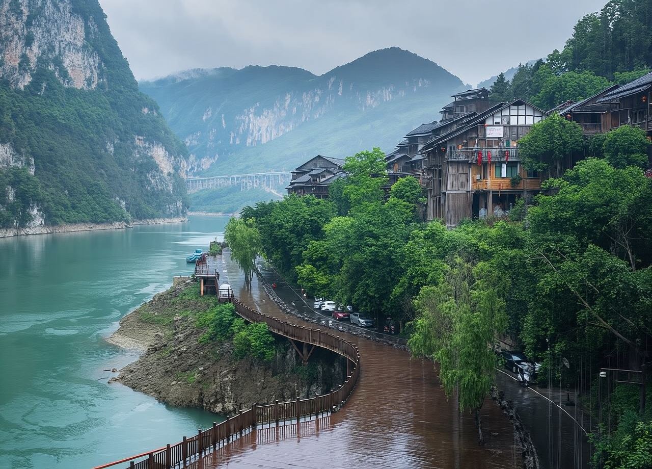 龔灘古鎮＋蚩尤九黎城＋龔灘古鎮烏江畫廊一日遊【包車遊＆純玩】