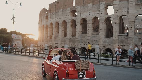 Vintage Fiat 500 Cabriolet: Rome's Highlight Semi Private Tour