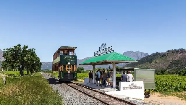 ทัวร์รถราง Hop On Hop Off ชมไวน์แบบเต็มวันในเมือง Franschhoek จากเคปทาวน์