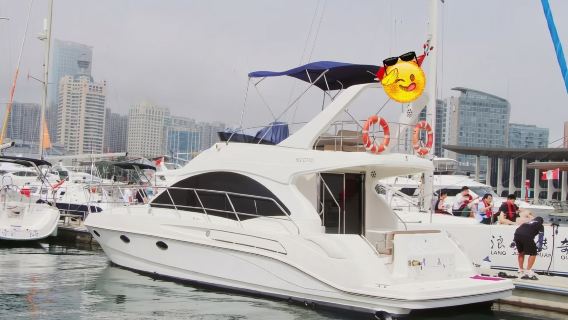 【青島遊艇出海】青島奧帆中心42英尺遊艇包船出海+帶飛橋+水果飲料