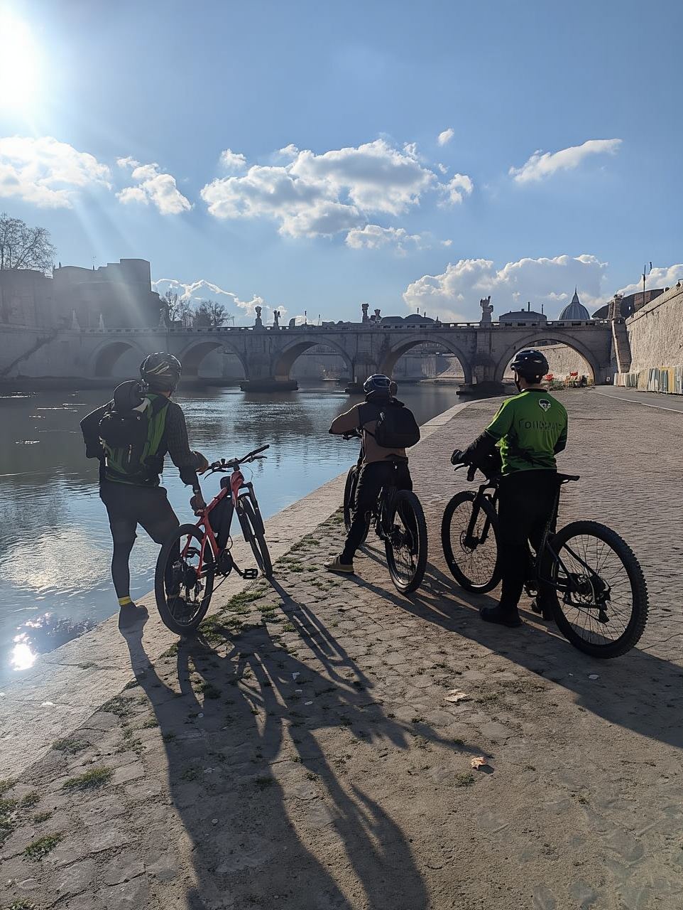 Tour in bici elettrica per famiglie a Roma: il percorso del fiume Tevere