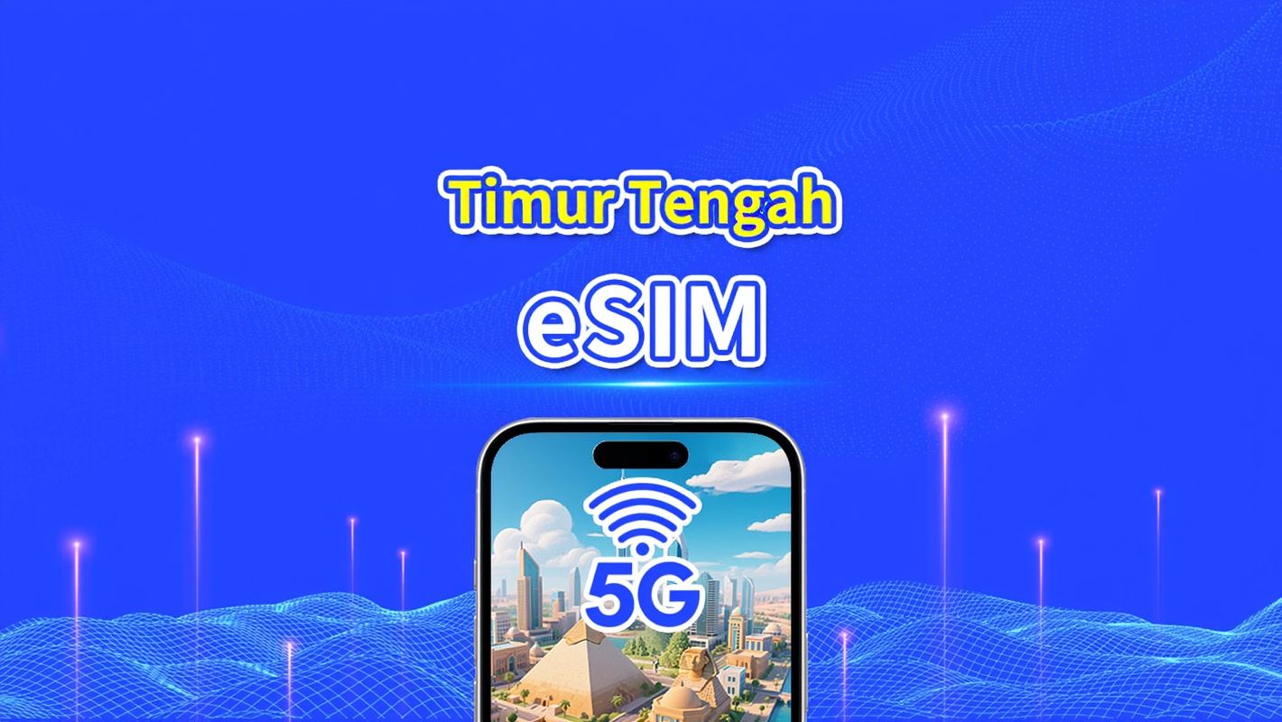 eSIM Timur Tengah | Termasuk Uni Emirat Arab / Arab Saudi / Qatar / Bahrain / Kuwait / Mesir, dll. | 1–30 hari | Penagihan 24 jam | QR Code