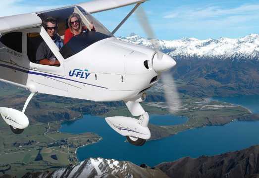 New Zealand Wanaka U-Fly Airplane Experience/Single-Engine Fixed-Wing Aircraft [Optional Chinese Instructor + Multiple Time Slots Available]