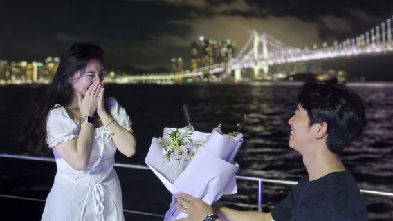 釜山I Love U求婚私人遊艇之旅（專屬遊艇求婚套餐~韓劇同款）