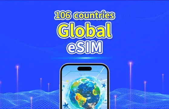 全球 106 國 eSIM 卡 | 4G/5G | 高速網絡 | 每日 / 總數據套餐 | 24 小時計費 | 1-30 日 | QR 碼