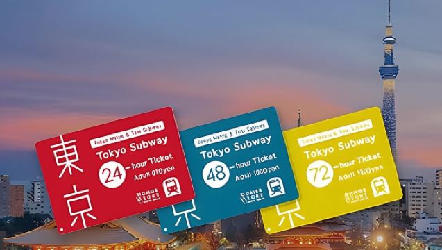 Tokyo Area Pass | Tokyo Metro 24/48/72-hour Subway Ride Redemption Voucher