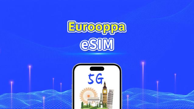 Euroopan eSIM | 5G/4G | nopea data | päiväpaketti/datapaketti | 24 tuntia | 1-30 päivää | QR-koodi