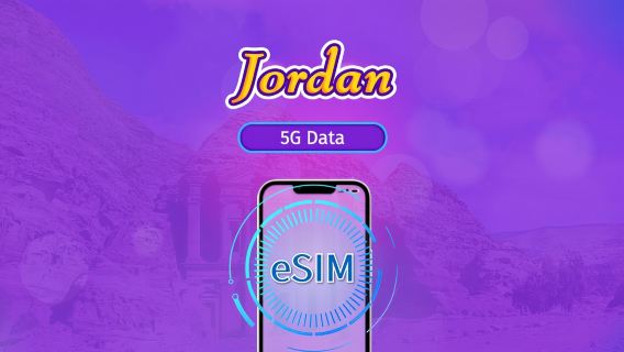 Ürdün | 4G/5G eSIM | Veri Paketi | 24 saatlik faturalandırma | 30 gün | QR code