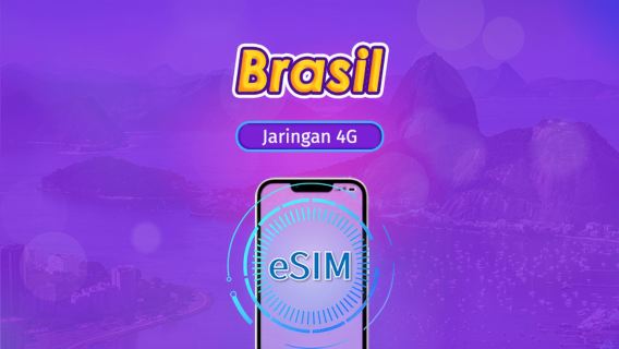 Brasil | eSIM 5G/4G | Paket Harian/Paket Data | 1 - 30 Hari | Penagihan 24 Jam | Kode QR