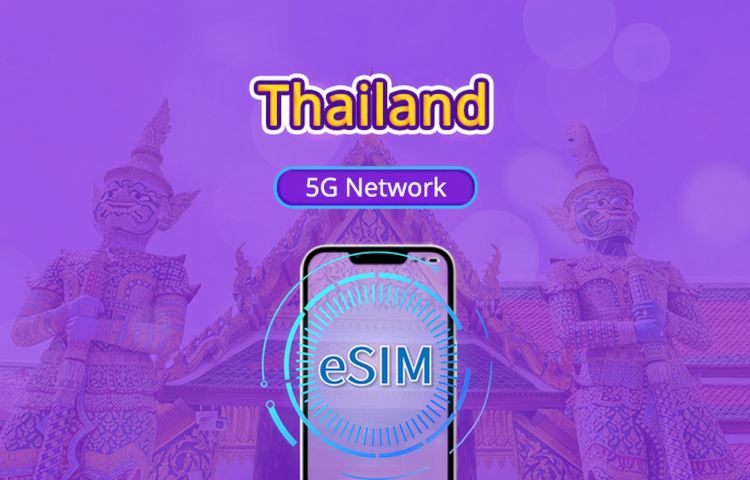 Thailand 5G eSIM | Supports Google Maps / ChatGPT | Daily/Total Data Plans | 24-Hour Billing | 1–30 Days | QR Code