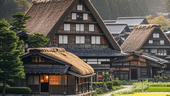 one-day tour tour of Nagoya Takayama Shirakawa-go Gassho Village Observatory, strolling through the ancient streets, Food and Beverages and checking in at Hida beef