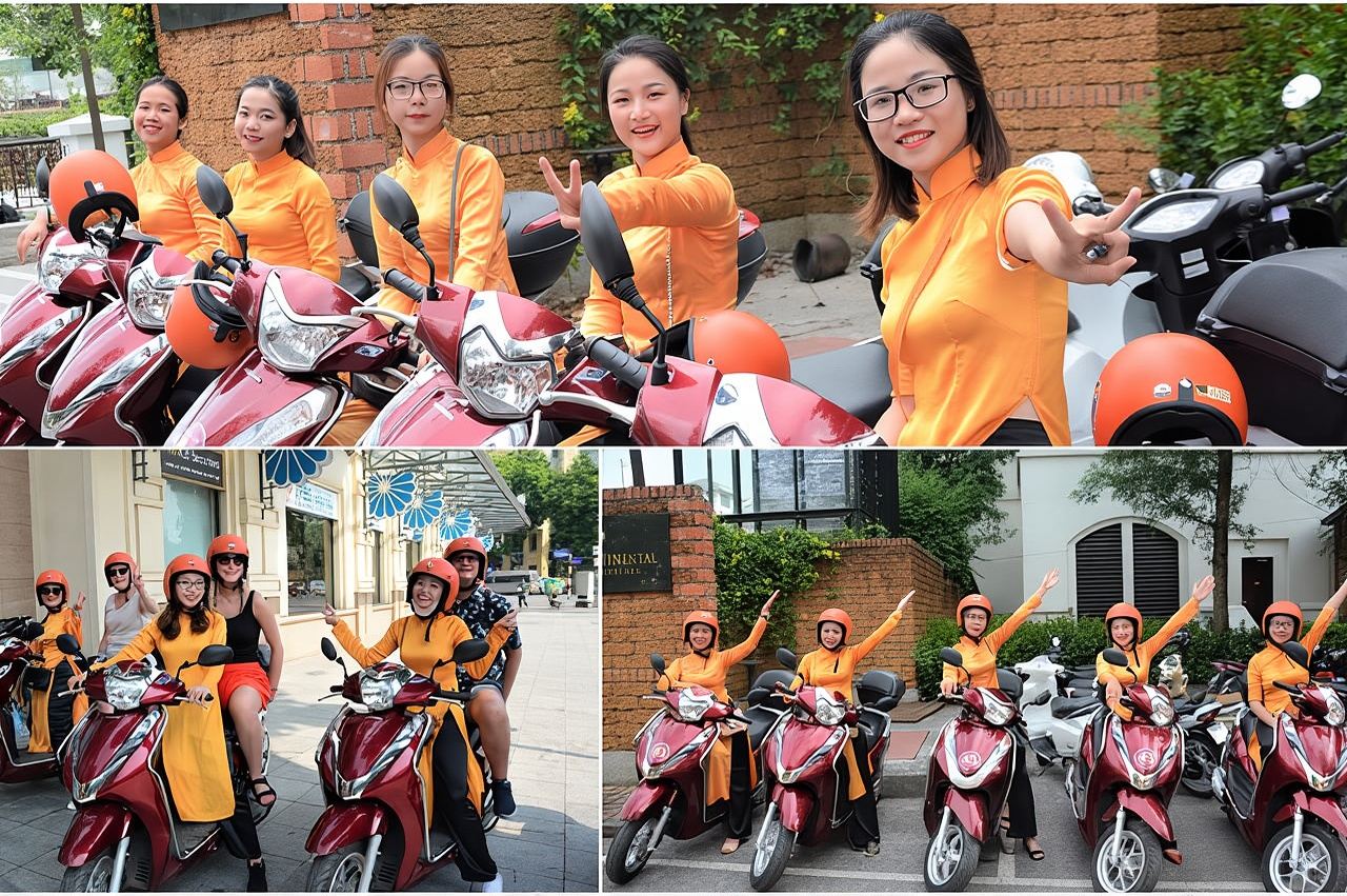 Tour in moto ad Hanoi guidato da donne: mezza giornata nella città di Hanoi