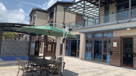 廣州增城金葉子溫泉·露營(過夜)【山景5房7床真溫泉別墅+獨立KTV+2泡池+麻將+烤肉+廚房】