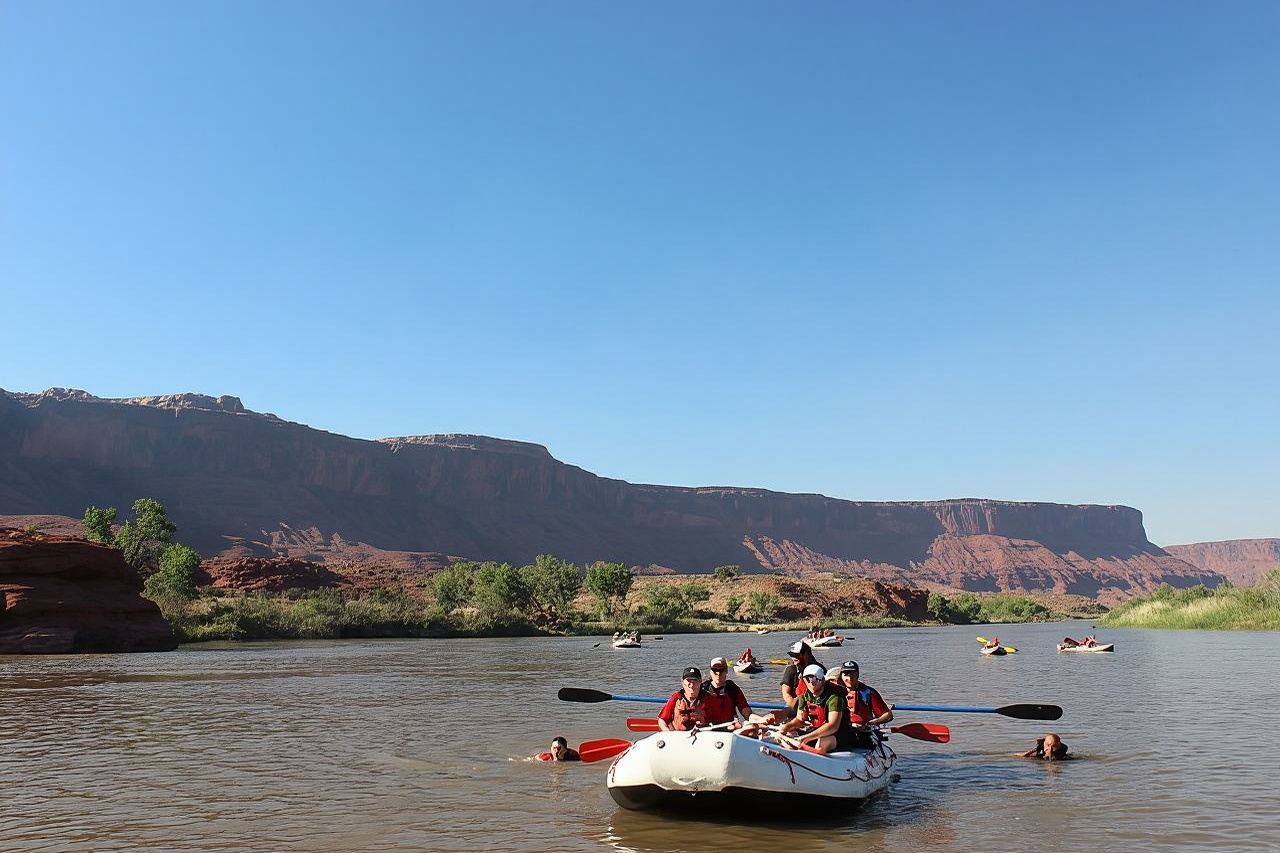 ทริปล่องแก่งครึ่งวันเช้าที่โมอับ - แม่น้ำโคโลราโด