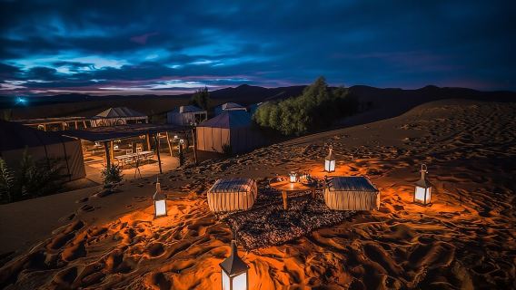 Camping en el desierto de Merzouga y excursiones en camello