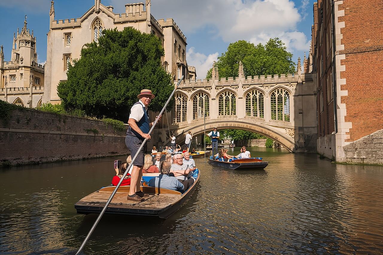 Cambridge University Colleges Guided Punting Tour 