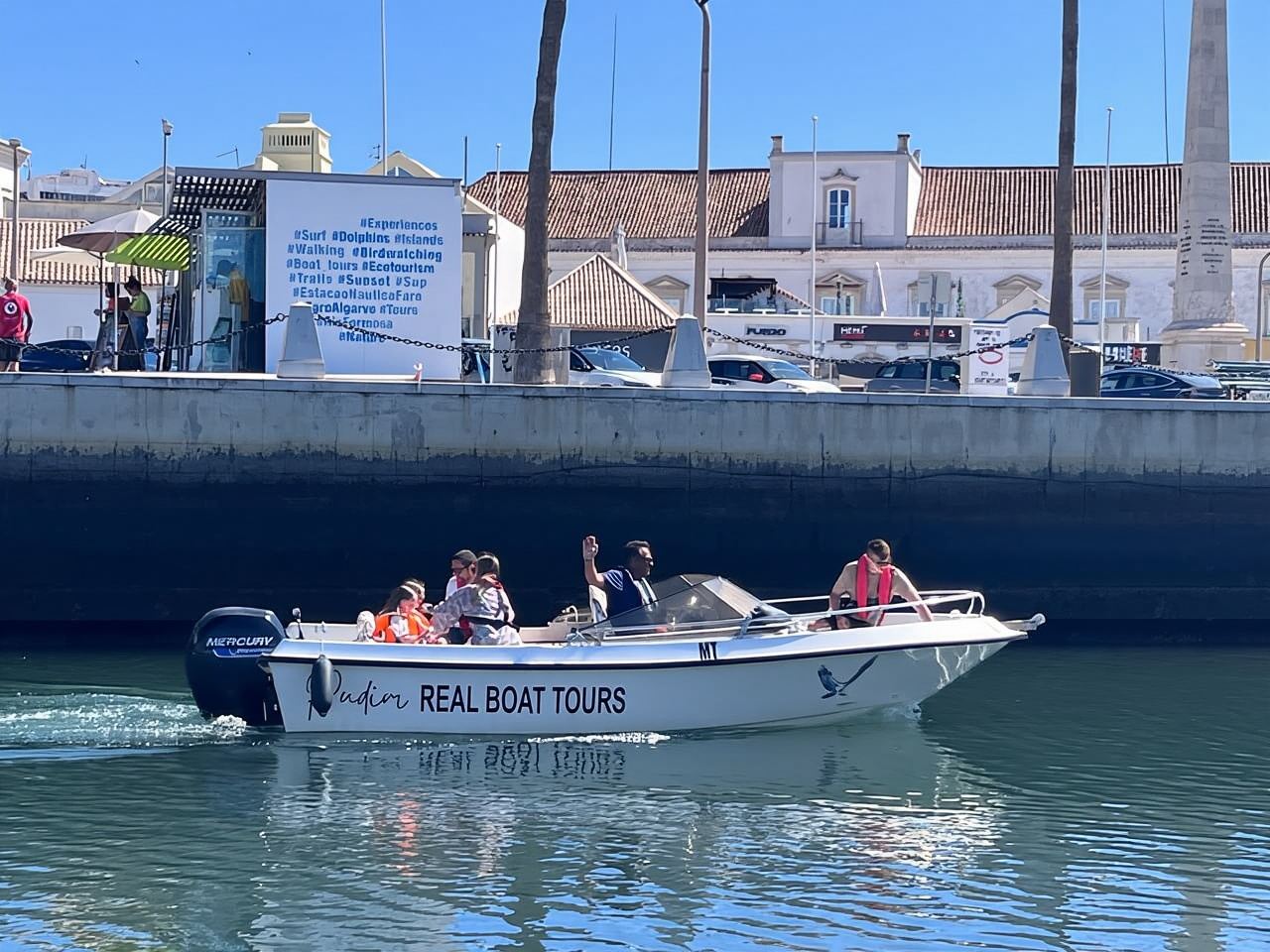 Faro: Pudim Real Boat Tours Tour guidato in barca di 6 ore Ria Formosa