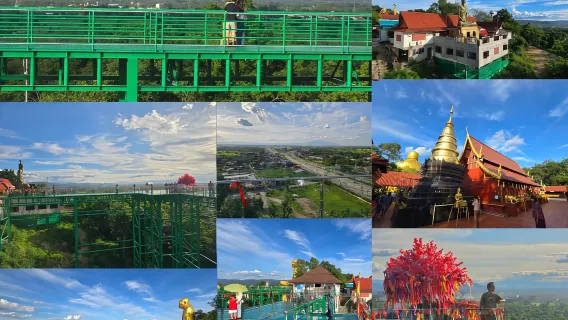 Chiang Mai: Sky Pagodas, Lampang, & Skywalk Lamphun Transfer