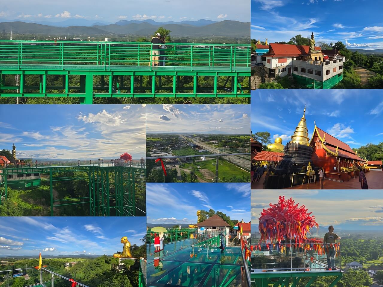 Chiang Mai: Himmelspagoden, Lampang und Skywalk Lamphun-Transfer