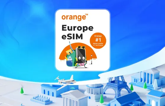 歐洲 Orange 4G/5G eSIM|總量20GB/50GB/100GB| 通話+短訊 |自然日計費|QR碼
