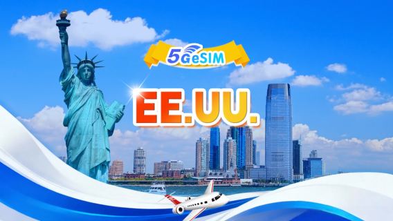 Estados Unidos(excepto Guam y Saipán) | eSIM 5G | Paquete diario/paquete fijo | Sistema de 24 horas | 1-30 días | QR code