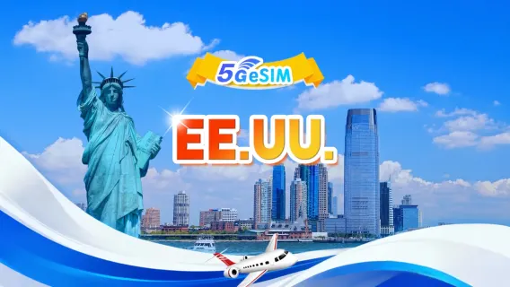 Estados Unidos 5G eSIM | Tres redes·Compatibilidad con ChatGPT & Google Maps| 500MB/día-Total 100GB | 1-90 días | Facturación por 24 horas | Código QR
