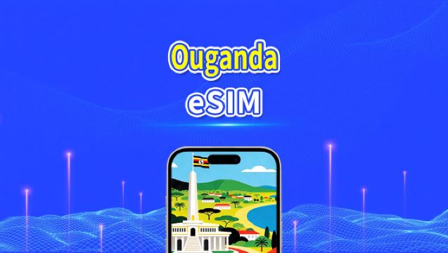 eSIM Ouganda | 4G | Forfait Données Journalier/Total | 1–30 jours | Facturation 24h | Code QR