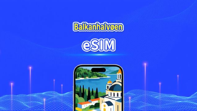 Europa Balkan eSIM | 4G | Højhastighedsdata | Daglig pakke/datapakke | 24 timer | 1-30 dage | QR-kode