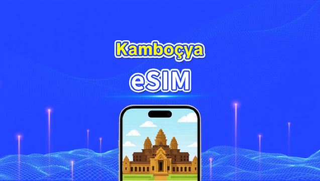 Kamboçya eSIM | 4G | Günlük Paket/Veri Paketi | Takvim Günü | 1-30 Gün | QR Kodu