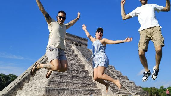 Chichen Itza, Private Cenote/Food Experience & the magic Izamal