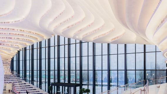 Privater Landausflug in Tianjin zur Binhai-Bibliothek und zum Einkaufen