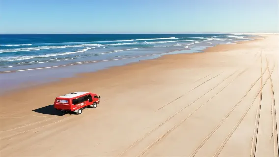 호주 시드니 스티븐스포트 해변 모래언더 사륜차 모래활주 체험