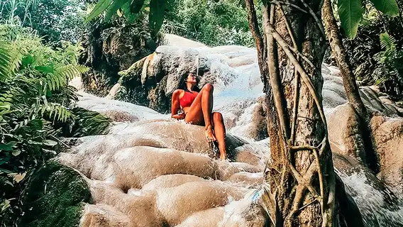 清邁LG大象營+網紅粘粘瀑布+竹筏漂流一日遊