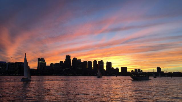 Boston Harbor Zonsondergang Cruise