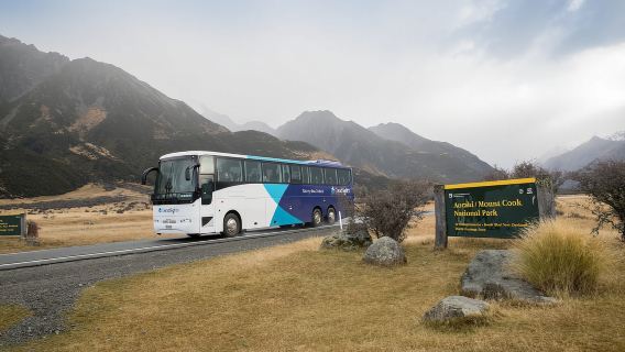 Excursión de un día completo al Monte Cook: de Queenstown a Christchurch