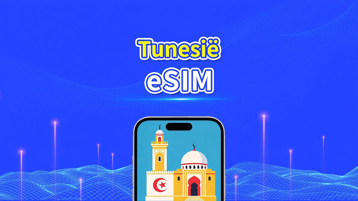 Tunesië eSIM | 4G | Dagelijks/Totaal Datapakket | 1–30 dagen | 24-Uurs Facturering | QR-code