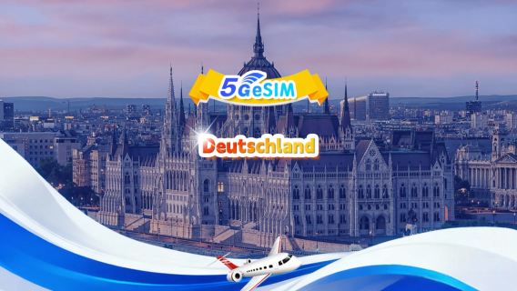 Deutschland 5G eSIM | Tagespaket/Gesamtpaket | 1GB/Tag – gesamt 30GB | 1-30 Tage | 24-Stunden-System | QR-Code