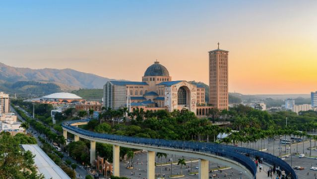Aparecida Old Church + National Shrine + Aparecida Basilica + Aparecida Museum