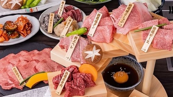 [Female beef specialty store Itamae Yakiniku Ichinoku Kitashinchi store] Choose one of two A5 grade beef Option meal coupons