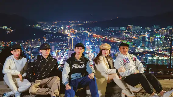 釜山：札嘎其市場與天空步道夜遊