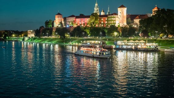 Krakow: Evening Cruise with a Glass of Wine