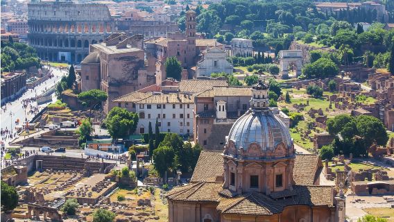 意大利羅馬鬥獸場+古羅馬+萬神殿+特雷維+聖天使堡-中文地陪