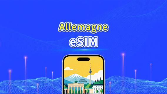 Allemagne eSIM | 5G/4G | Forfait données quotidiennes/totales | Facturation 24 h | 1–30 jours | Code QR