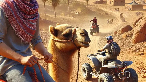 Quad Bike & Camel Ride & Dinner Show In Agafay Desert 