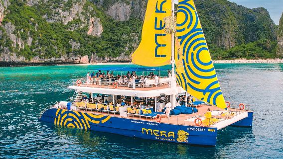 Excursion d'une journée aux quatre îles magiques de Krabi - Snorkeling en mer avec le voilier Meika/bateau rapide/longtail boat à la plage de Railay